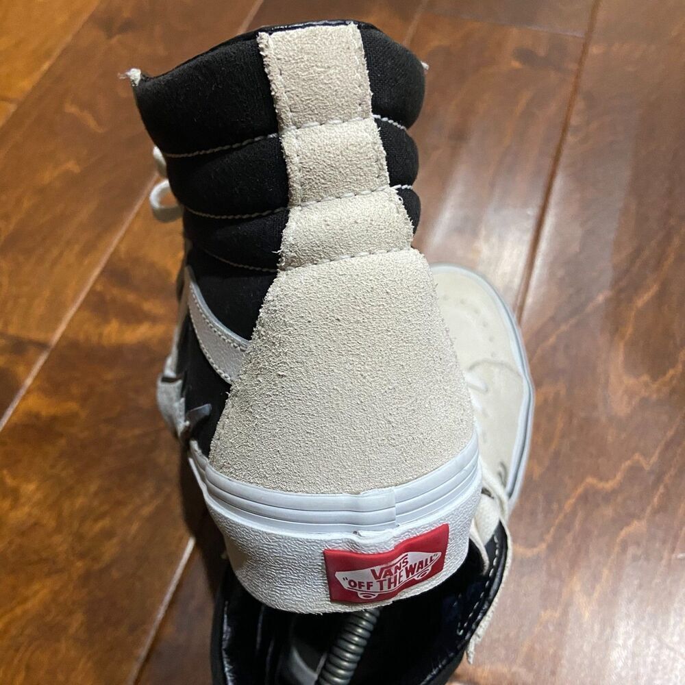Vans Sk8-Hi Bolt Antique White and Black Skate Shoes 721454 Men's Size 6 Wms 7.5 - Picture 7 of 9